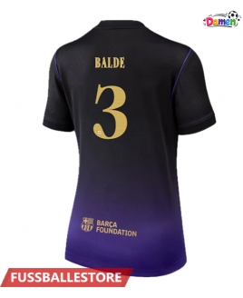 Günstige Barcelona Alejandro Balde #3 Auswärtstrikot Damen 2026-27 Kurzarm